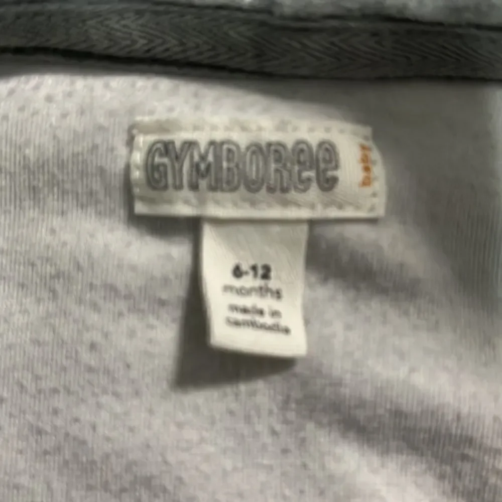 Gymboree - Baby Hoodie - Gray Velour with Teddy bear Ears - 6-12 Months